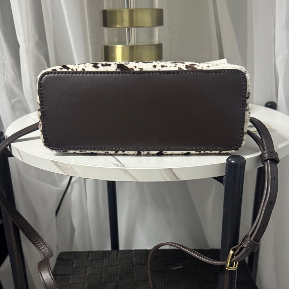 Tory Burch spotted Calf Hair Small Purse with Gold Logo - Picture 3 of 5